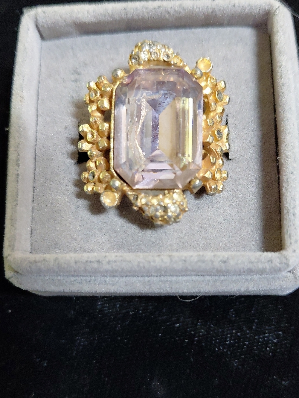 Antique Kunzanite Adjustable Ring